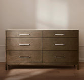 6-Drawer Wood Dresser - Espresso