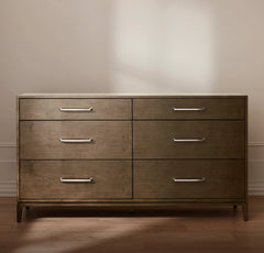6-Drawer Wood Dresser - Espresso