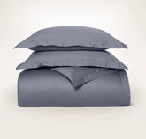 Signature Hemmed Duvet Set - Mineral