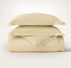 Signature Hemmed Duvet Set - Buttercup