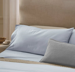 Percale Hemmed Fitted Sheet - Hydrangea