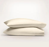 Percale Hemmed Pillowcase Set - Natural