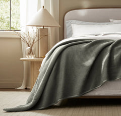 Waffle Bed Blanket - Juniper