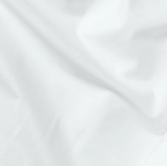 Percale Hemmed Fabric Swatch - White