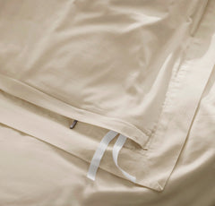 Signature Hemmed Duvet Set - Natural
