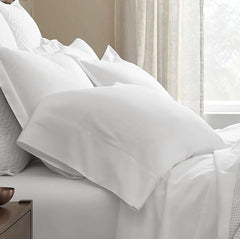 Percale Hemmed Pillowcase Set - White