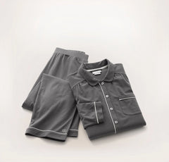 Soft Knit Long Sleeve & Pants Pajama Set - Night