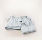 Signature Short Sleeve & Shorts Pajama Set - Sky