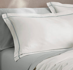 Percale Embellished Duvet Set - White/Shore Embroidered