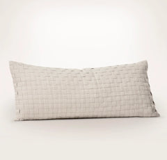 Linen Woven Icon Pillow Cover (Lumbar) - Melange Natural
