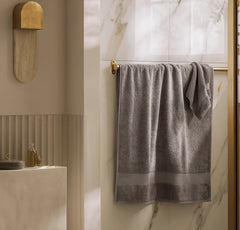 Plush Bath Towel - Stone