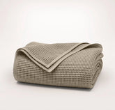 Waffle Bed Blanket - Oak