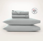 Percale Hemmed Sheet Set - Shore