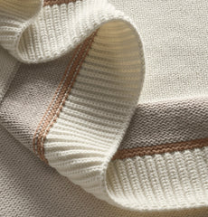 Court Knit Throw Blanket - Cream