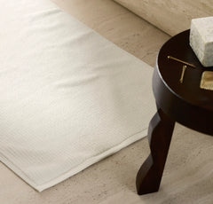 Turkish Ribbed Bath Mat - Cream