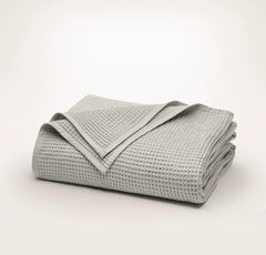 Waffle Bed Blanket - Pewter