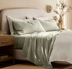 Linen Pillowcase Set - Sageleaf