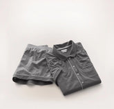 Soft Knit Short Sleeve & Shorts Pajama Set - Night