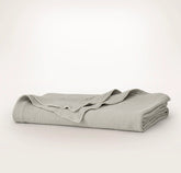 Dream Bed Blanket - Pewter/Cream Picot