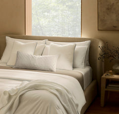 Linen Woven Icon Pillow Cover (Lumbar) - Melange Natural