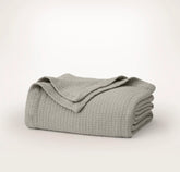 Modern Crochet Bed Blanket - Pewter