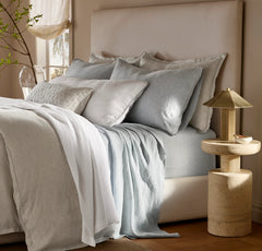 Linen Pillowcase Set - Melange Shore