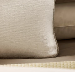 Threadmark Pillow Cover (Grand Lumbar) - Soft White/Melange Natural