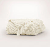 Cozy Boucle Throw Blanket - Cream