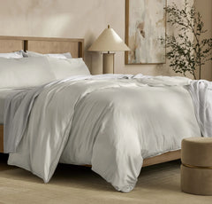 Percale Vintage Washed Duvet Set - Vintage Mist