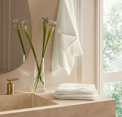 Turkish Waffle Hand Towels (Pair) - Cream