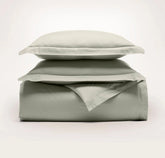 Signature Hemmed Duvet Set - Sageleaf