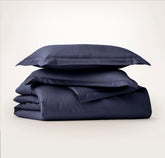 Signature Hemmed Duvet Set - Coastal Navy
