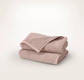 Turkish Ribbed Hand Towels (Pair) - Dusty Rose