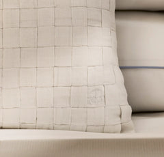 Linen Woven Icon Pillow Cover (Lumbar) - White