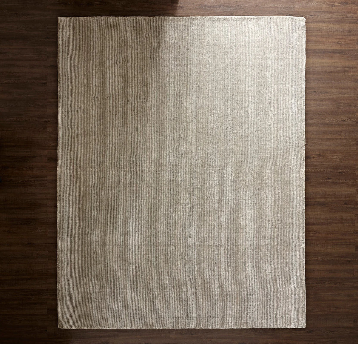 Two-Tone Ribbed Rug - Oak/Cream