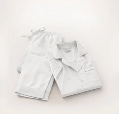 Signature Short Sleeve & Pants Pajama Set - White