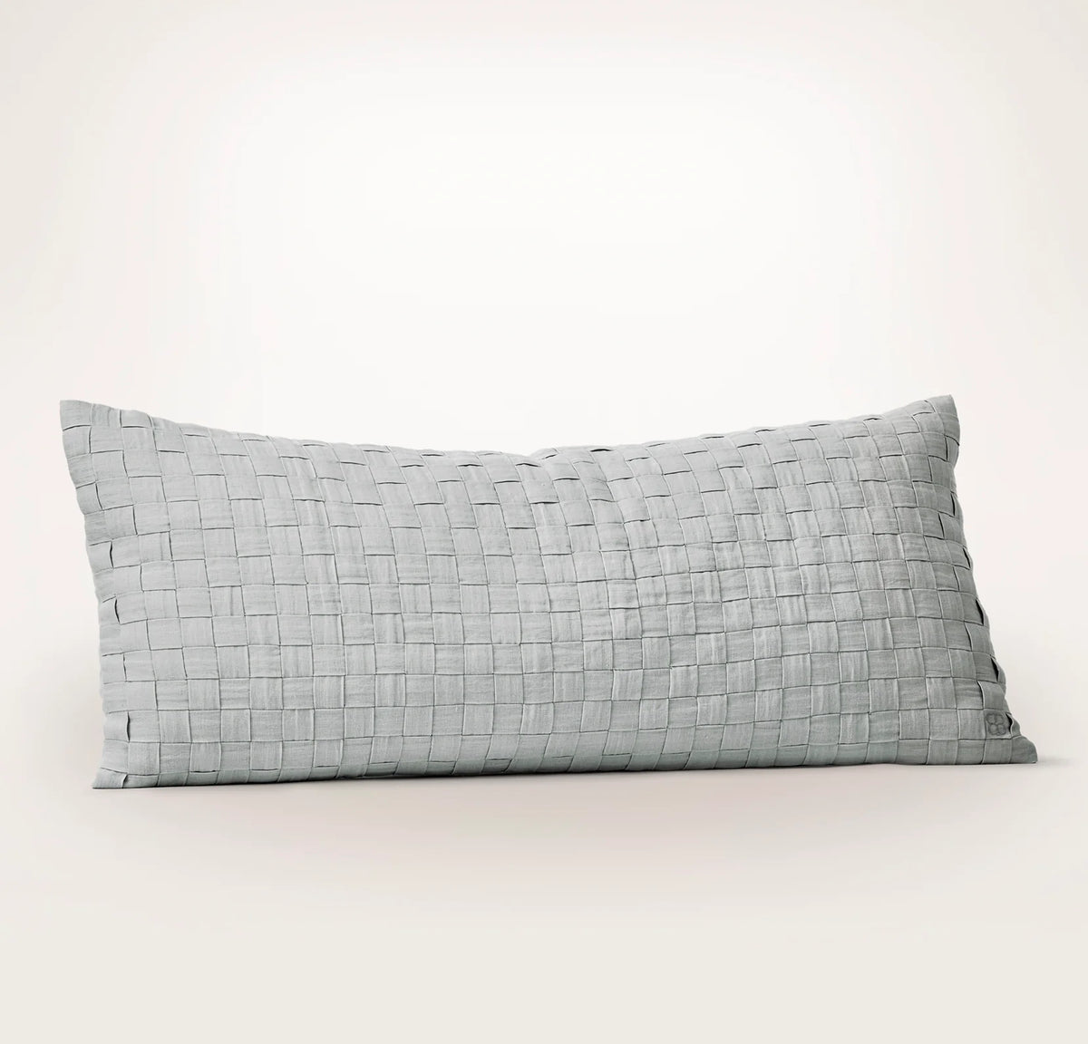 Linen Woven Icon Pillow Cover (Lumbar) - Melange Shore