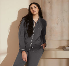 Soft Knit Long Sleeve & Pants Pajama Set - Night