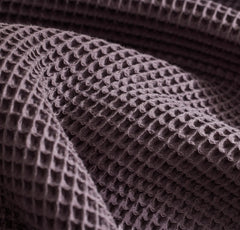 Waffle Bed Blanket - Deep Plum