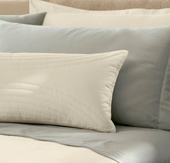 Signature Quilted Arch Pillow Cover (Lumbar) - Cream