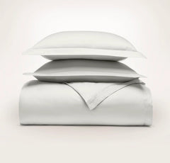 Signature Hemmed Duvet Set - Mist