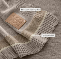 Court Knit Throw Blanket - Heathered Oatmeal