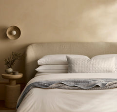 Linen Woven Icon Pillow Cover (Lumbar) - Melange Natural
