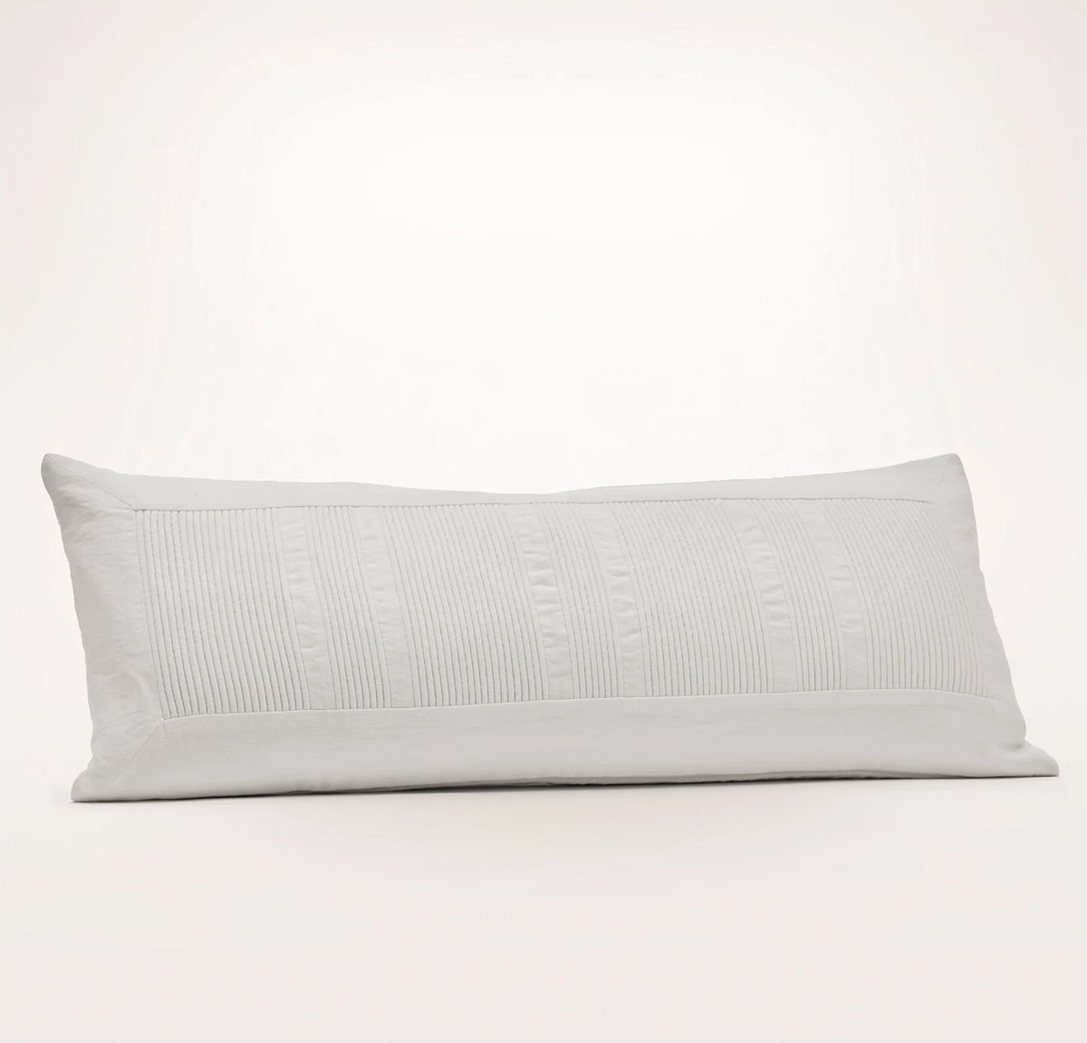 Fluted Pillow Cover (Lumbar) - White