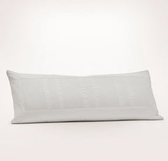 Fluted Pillow Cover (Lumbar) - White
