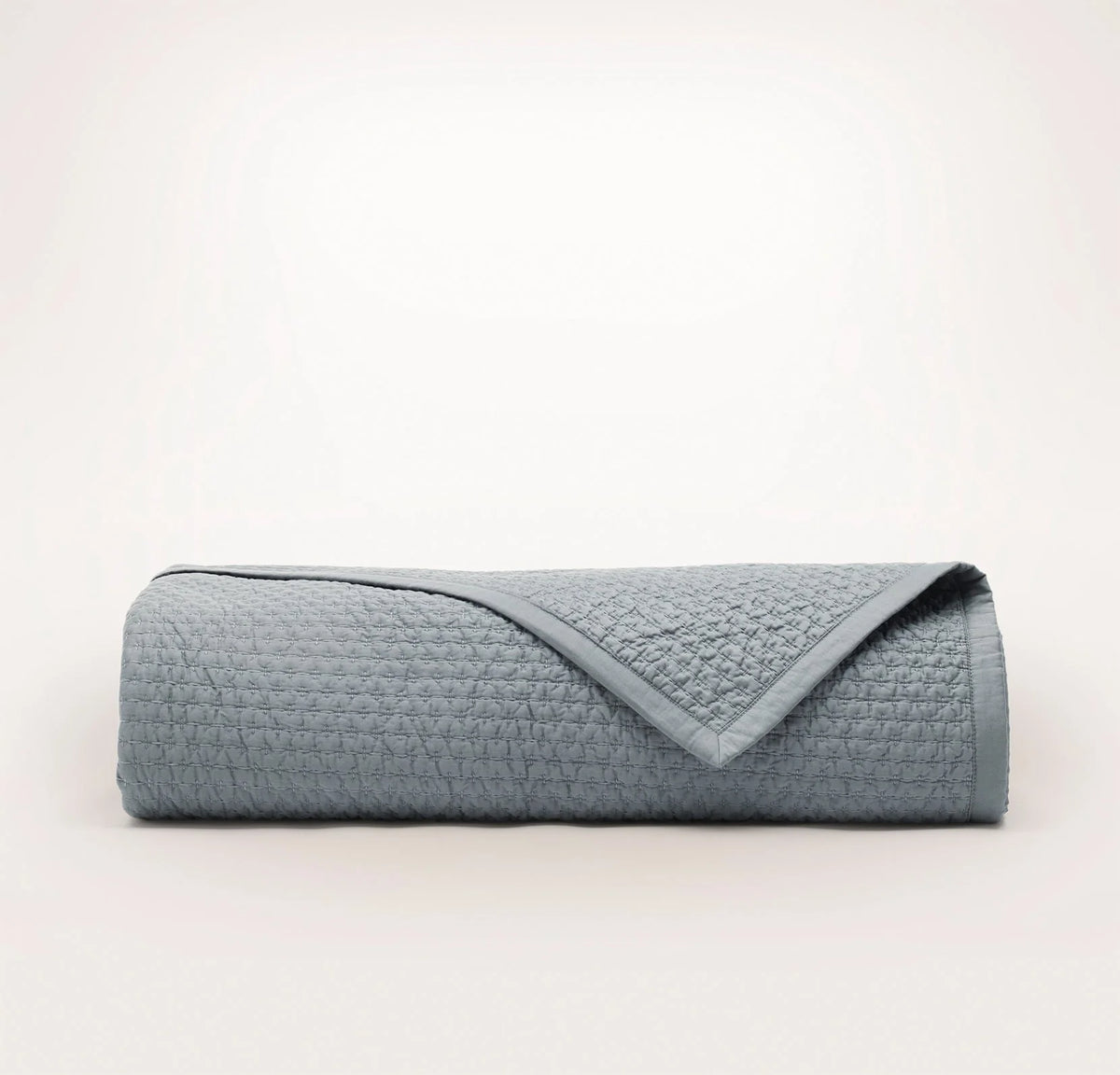 Signature Textured Stitch Quilt - Bluestone