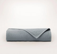 Signature Textured Stitch Quilt - Bluestone