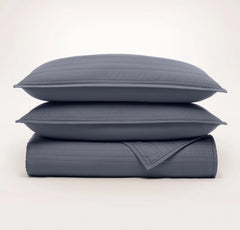 Signature Stripe Quilt Set - Mineral