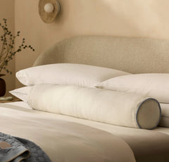 Threadmark Pillow Cover (Bolster) - Soft White/Melange Shore