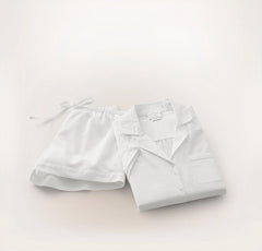 Signature Short Sleeve & Shorts Pajama Set - White